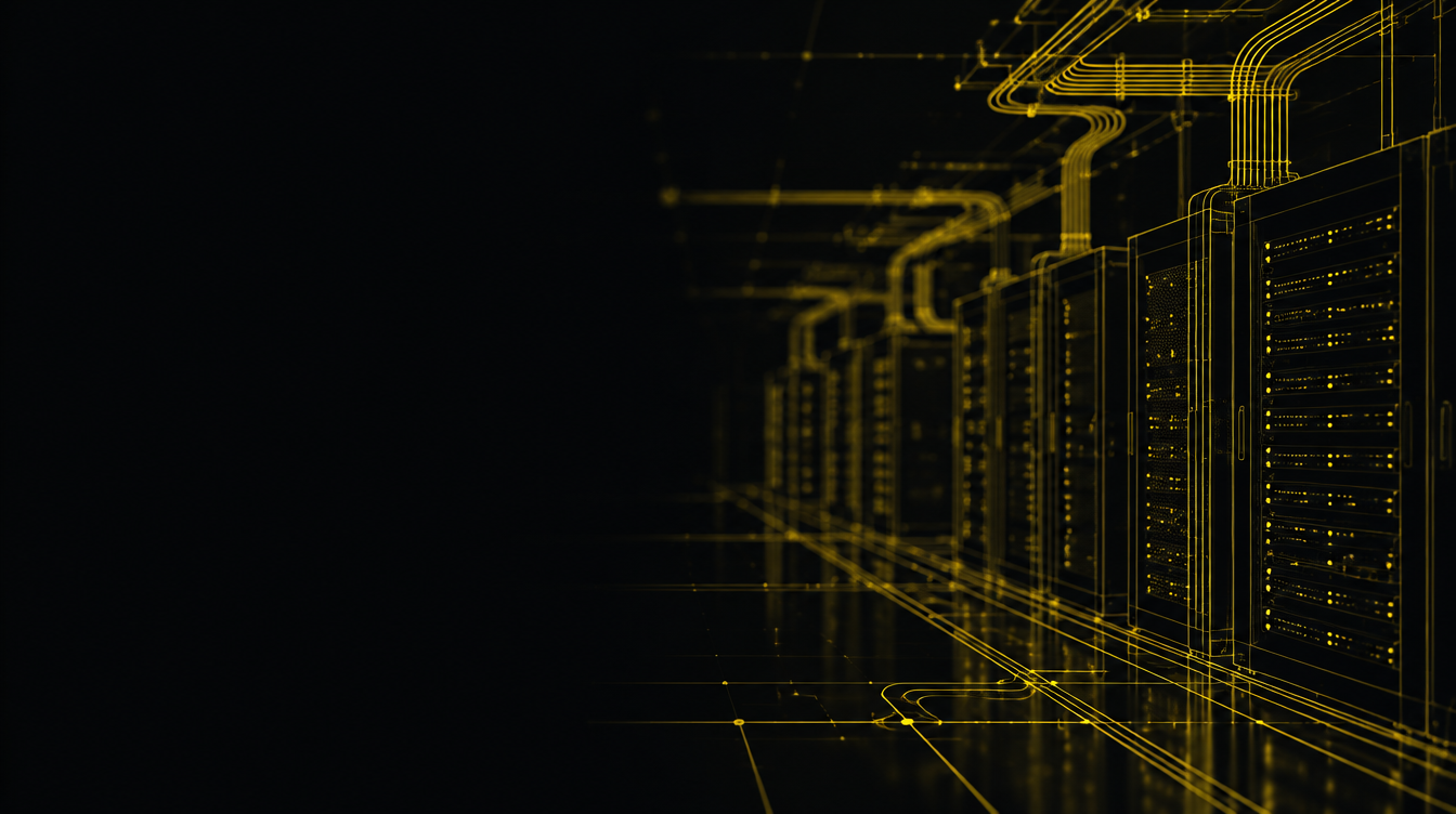 Cable and rack installation icon — server racks and cabling